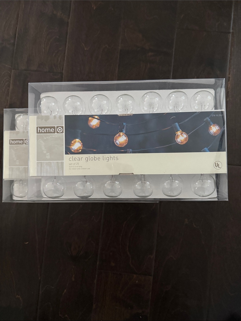 NWOT Target Home Clear Globe String Lights - Clear Bulbs